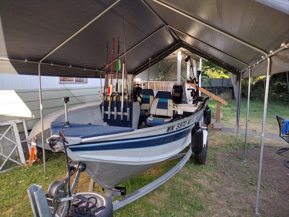 1991 Sylvan/ Alaskan Smoker Craft 16 Foot 