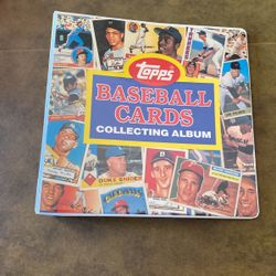 Vintage baseball card collecting album
