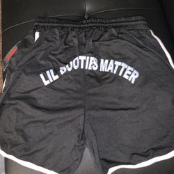 LIL BOOTIES MATTER SHORTS (S,M,L,XL) BLK
