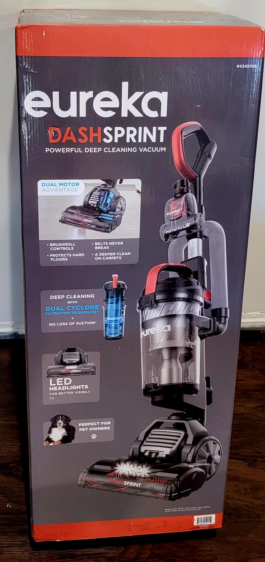 Eureka Dash Sprint Dual Motor Upright Vacuum Headlights NEU610
