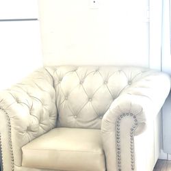 Faux Leather Ivory Couches