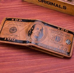 100 Fancy Dollar Bill Wallet!