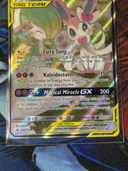Pokemon Tag Team Gardevoir & Sylveon GX (205) (Alternate Full Art) - SM - Unbroken Bonds VLP-NM