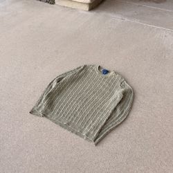 Karen Scott Olive Green Cable Knit Sweater Women’s XL/ Mens Small