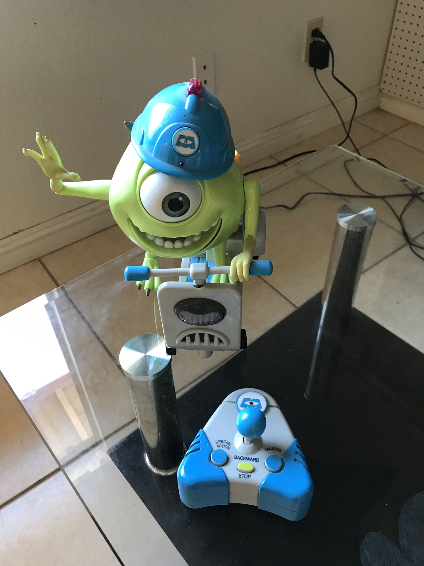Mike Wazoski on Scooter Monsters Inc Disney Battery Operated Remote Control