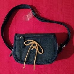 NEW Convertible Crossbody denim jean mini purse 6"W×4"H×4"D