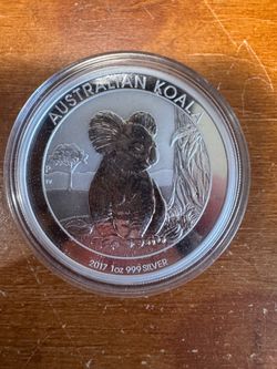 2017 Australian Koala 1oz 999 Silver Coin