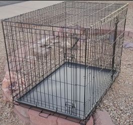 Double Door Large 42" Inch Long Dog Crate Kennel