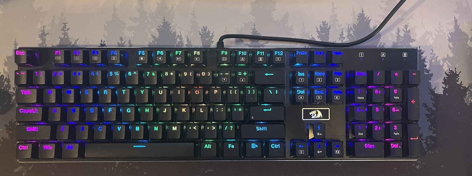 Redragon RGB Gaming Keyboard - Black