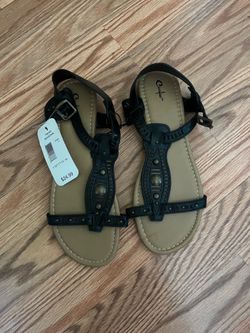 Black & brown sandals