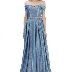 New Cinderella Blue Size 10 Prom Dress