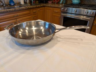 Le Creuset Stainless Steel Large 11" Frying Pan " Super Clean"