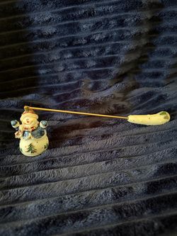 Vintage Christmas Snowman Candle Snuffer