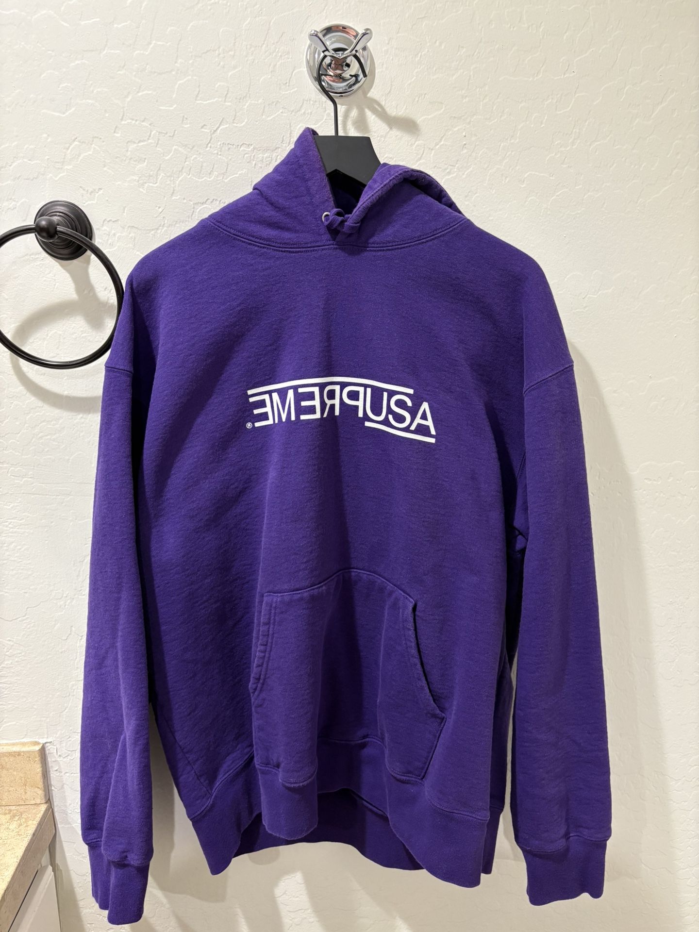 Supreme USA Hoodie Sz XXL