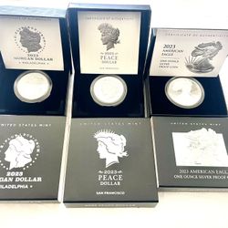 2023 Morgan, Peace & American Eagle Set