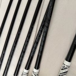 Brand New Project X LZ 6.5 Blackout Iron Shafts 4-PW Standard Length MCC Grips Custom Ferrules