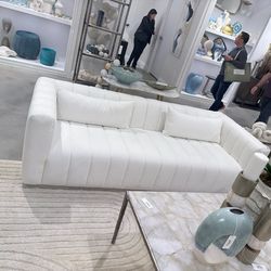 White Sofa// In Stock// Same Day Delivery 