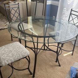 Glass Kitchen table
