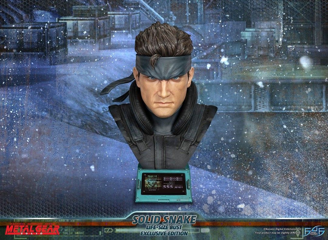 First 4 Figures Solid Snake Life Size Bust Exclusive Edition