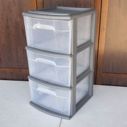 homz 3 Drawer Plastic Storage