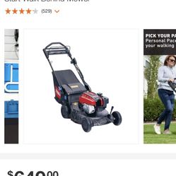 Toro Lawmower Self Propelled With Electric Star Feature Newww