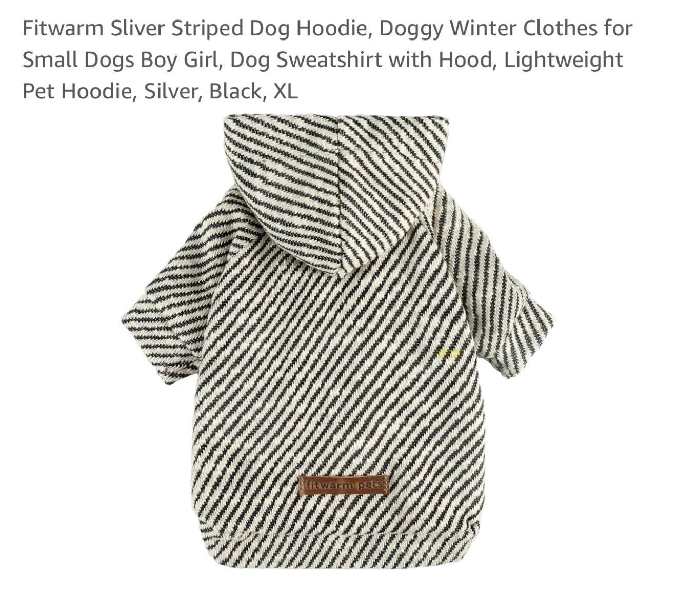 Dog Hoodie. By Fitwarm