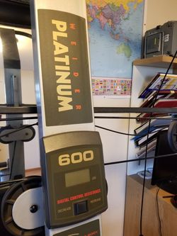 Weider platinum discount xp600 exercise chart