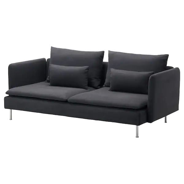 SODERHAMN Ikea Sofa Pillows (x4)! SAMSTA Dark Gray | Couch Cushions