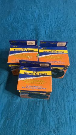 3 boxes  Brand new on box suction tie downs