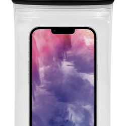 Pleuro Universal Waterproof Case Double Seal IPX8 Cellphone Dry Bag Black 7.2”