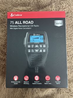 Cobra 75 All Road Wireless CB Radio, Dual-Mode AM/FM, Full 40 Channels