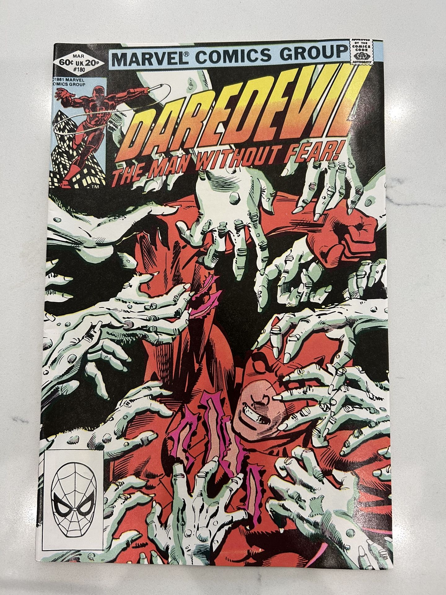 Daredevil # 180 VF/NM Marvel Comic Book Frank Miller Elektra Bullseye 🔥 