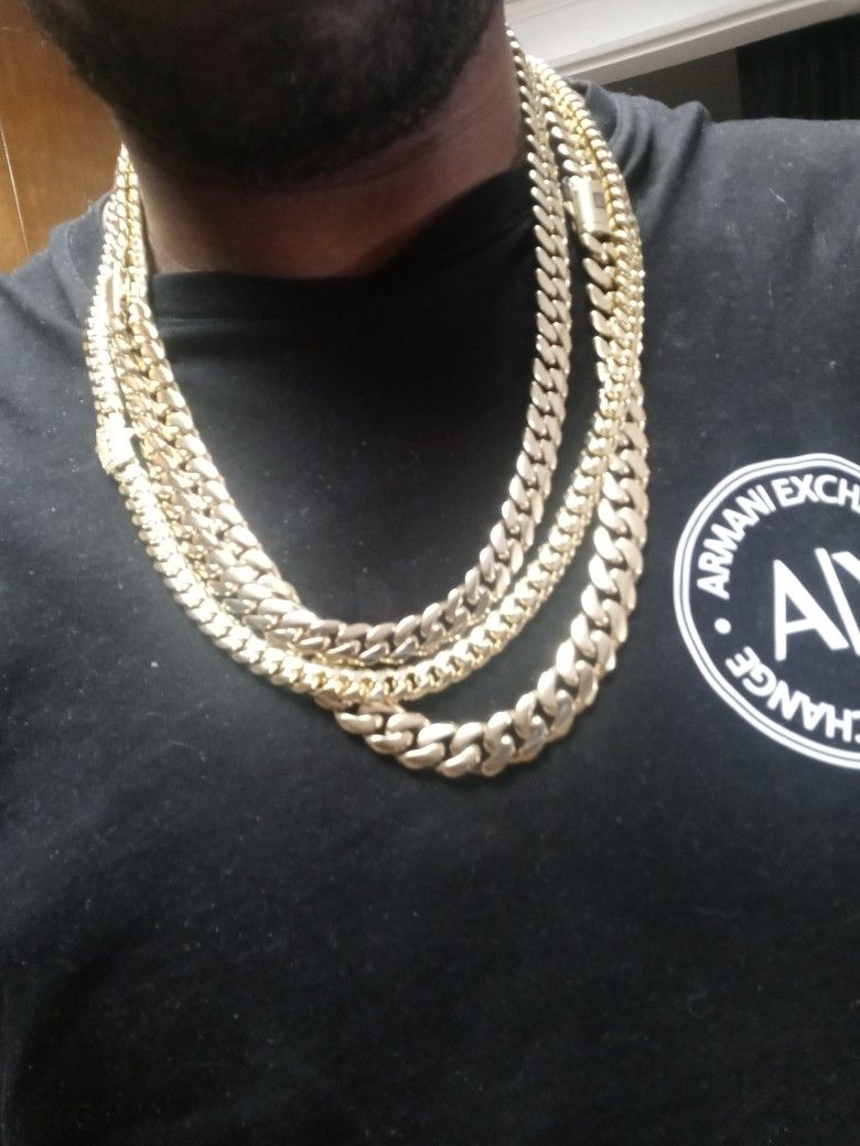 14k Stainless Steel Jubilee Chains 6mm 8mm 10mm 12mm