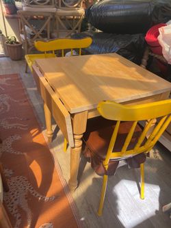 Small table and two chairs