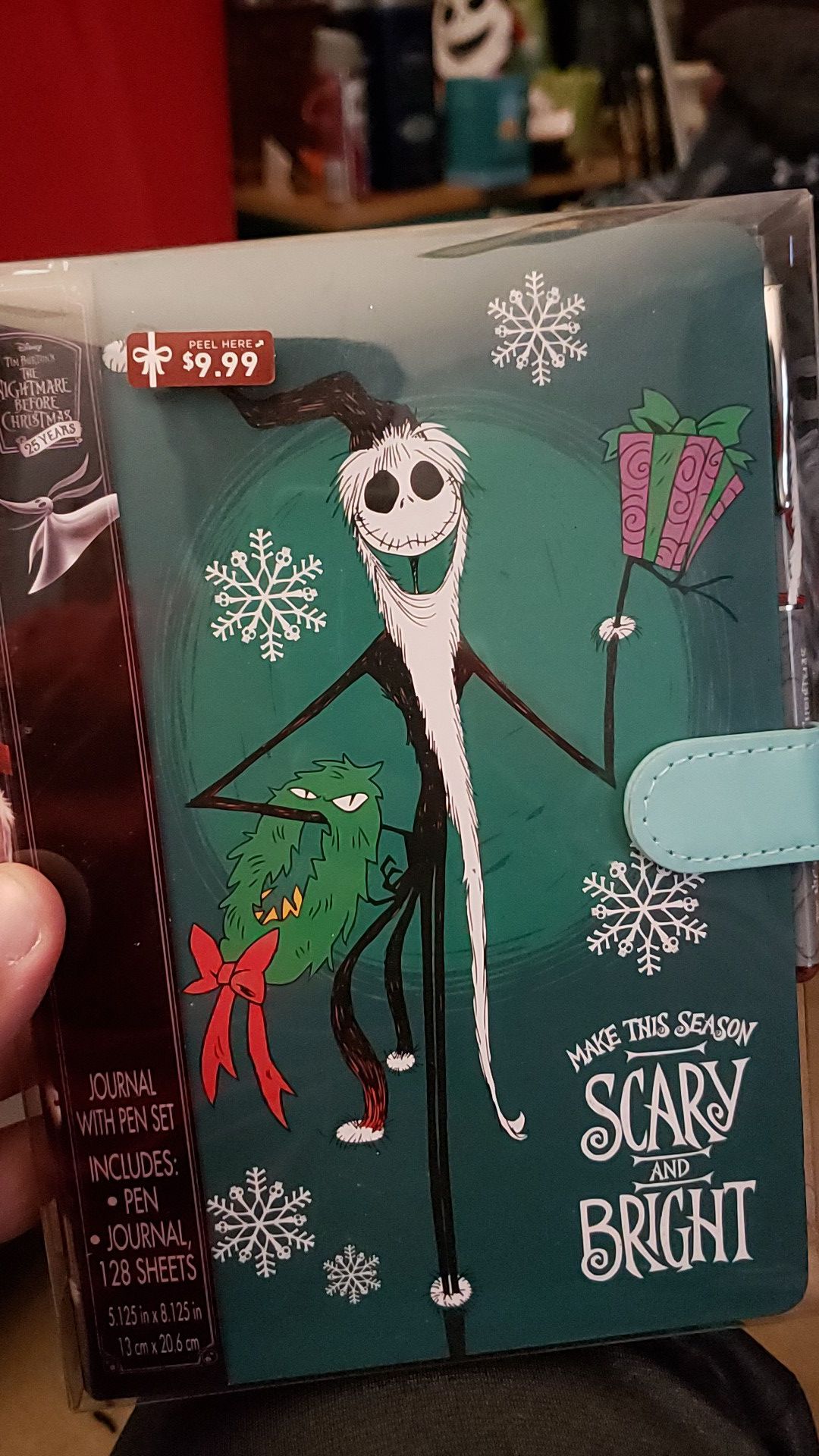 The Nightmare Before Christmas journal w pen