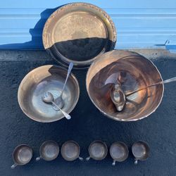 Vintage Mid 1900s Silver Plated Serving Set
