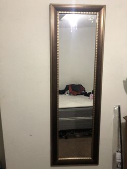 Brown/gold mirror