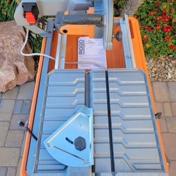 RIDGID 9-Amp 7 in. Blade Corded Wet Tile Saw with Stand