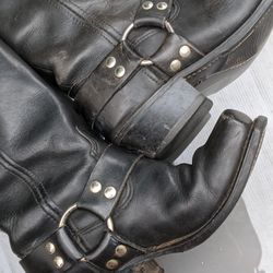 Leather Motorcycle Boots W6