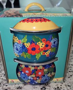 DUTCH Ovens 2 pack Pioneer Woman NEW Dazzling Dahlias