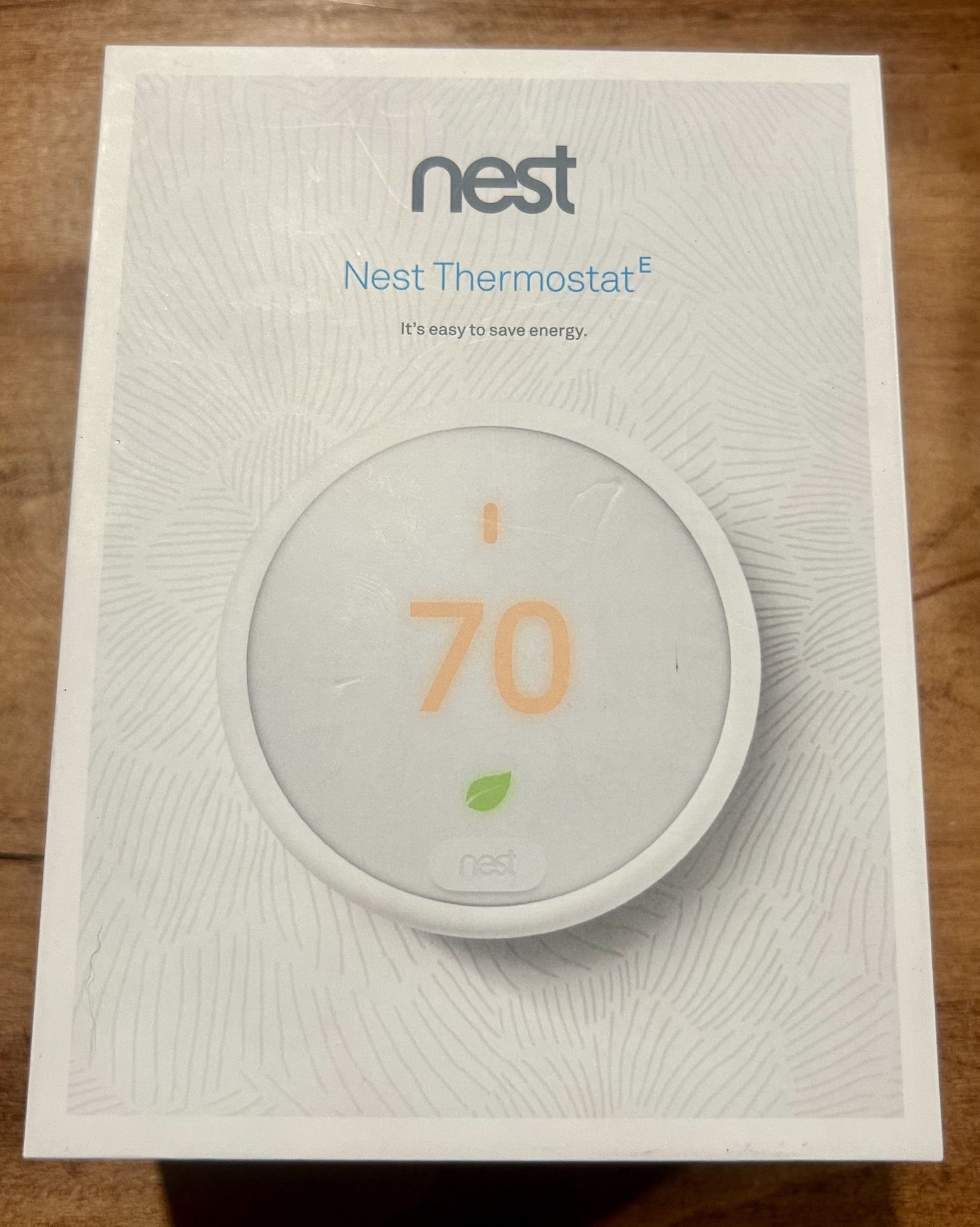 Nest Thermostat E T4000ES White – Unused (Open Box Never Installed)