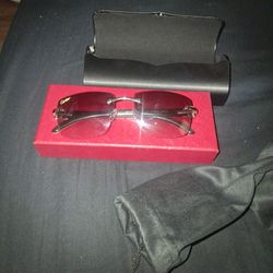 Cartier White Buffalo Horn Sunglasses