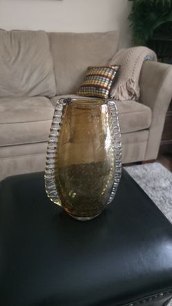 Jaako Liikanen Amber Winged Vase