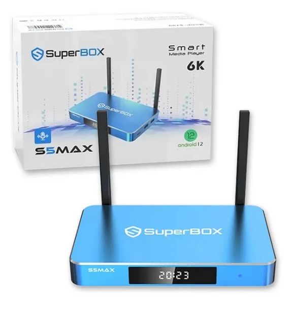 SuperBox S5Max, a smart media player running on Android 12