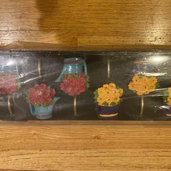 NEW Cute Flower Pot Shower Curtain Hooks