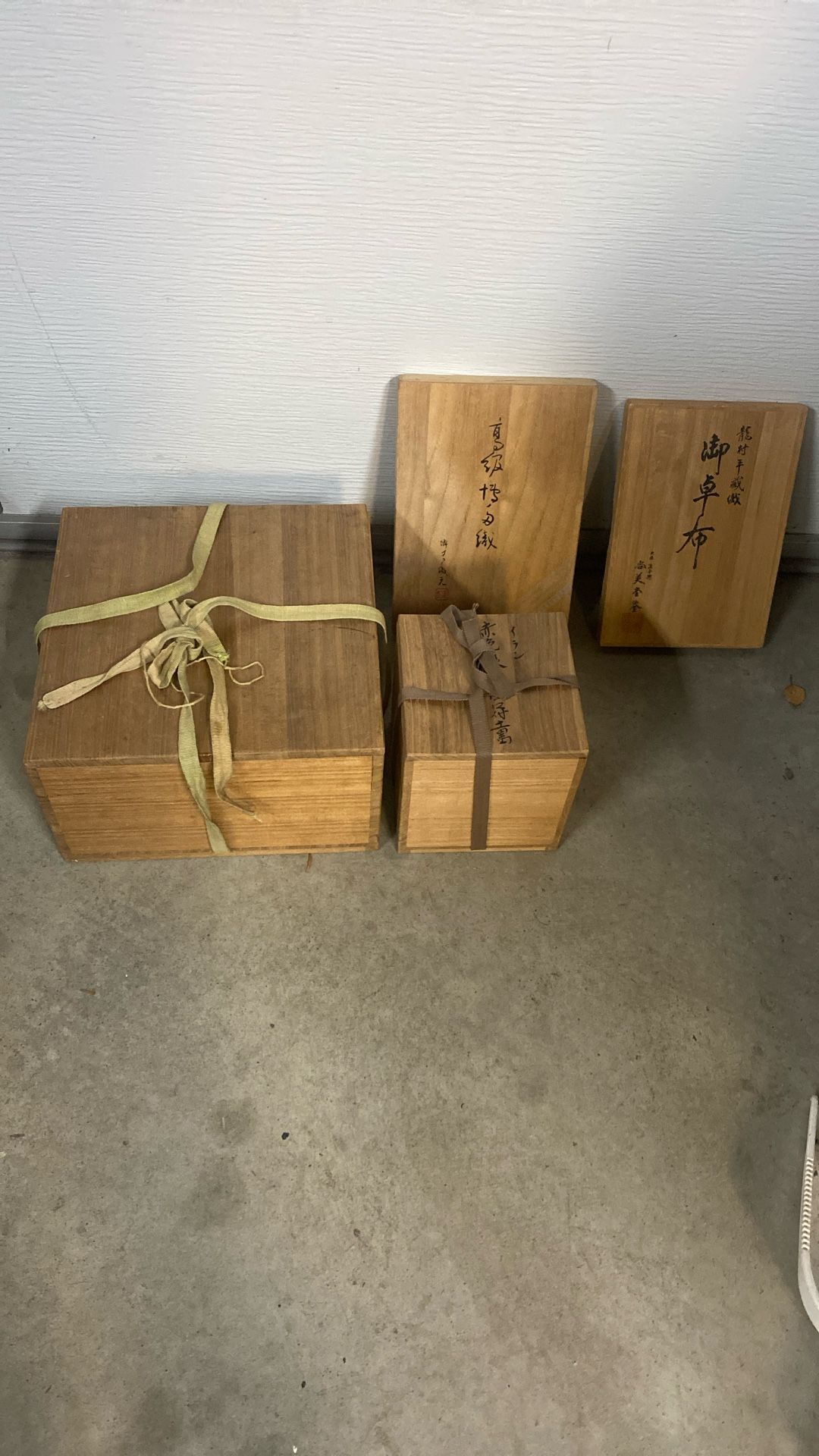 Vintage Asian Wooden Boxes