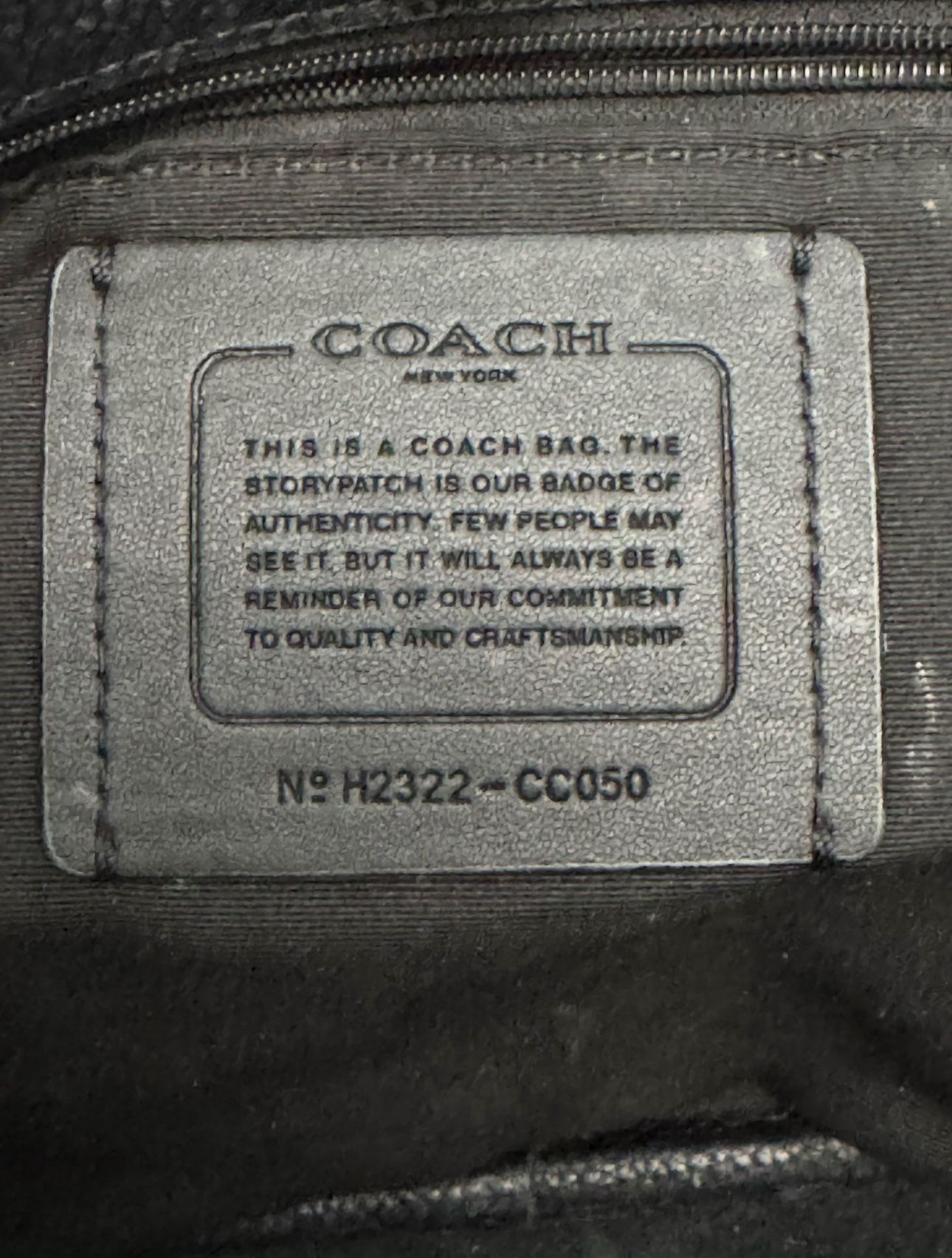 Coach Cameron Tote Town Tote Pebbled Bag, Large - Black