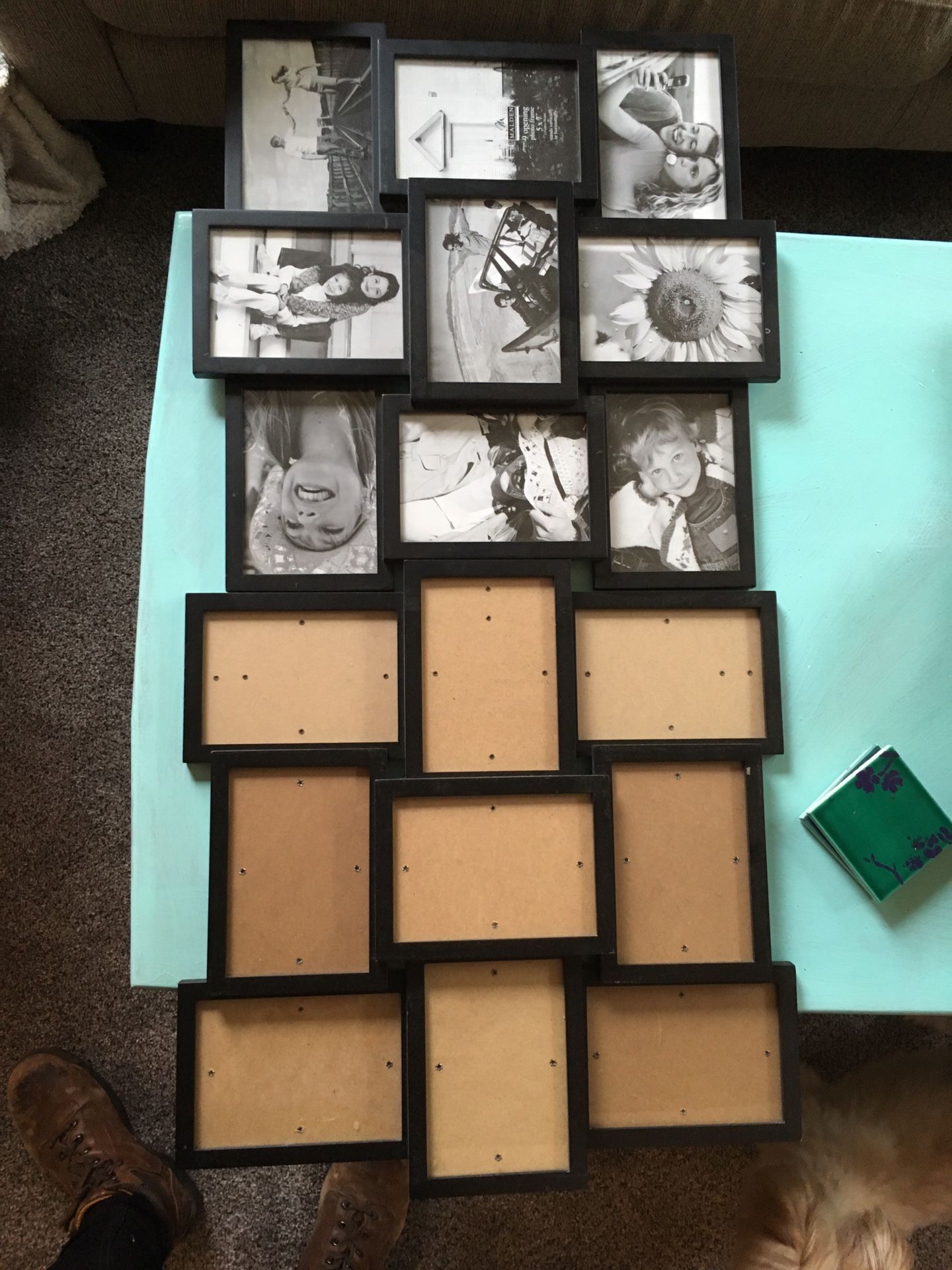 Two 5x7” photo collage frames