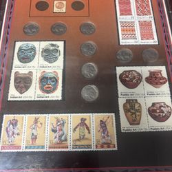 Native American Coin Stamp Collection