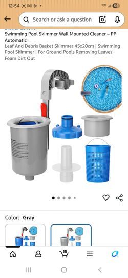 Swimming Pool Skimmer Wall Mounted Cleaner - PP Automatic
Leaf And Debris Basket Skimmer 45x20cm | Swimming Pool Skimmer | For Ground Pools Removing L